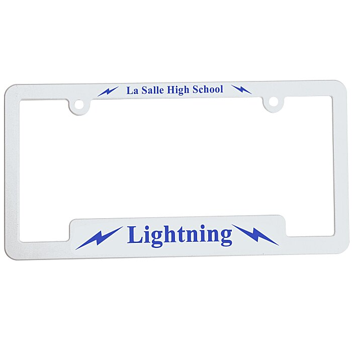 Custom Corner View License Frame
