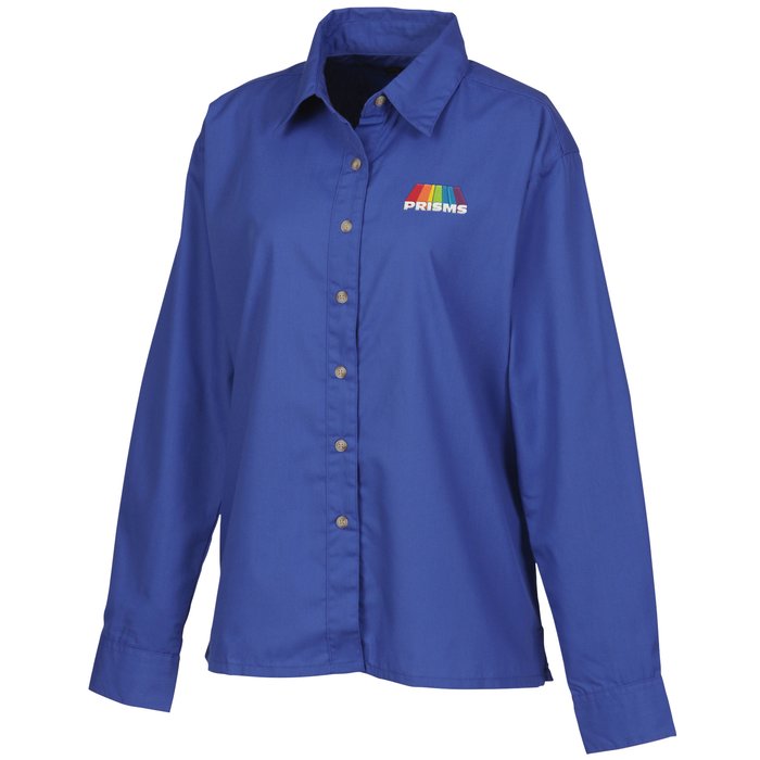 Custom Easy Care Poplin Shirt - Ladies'