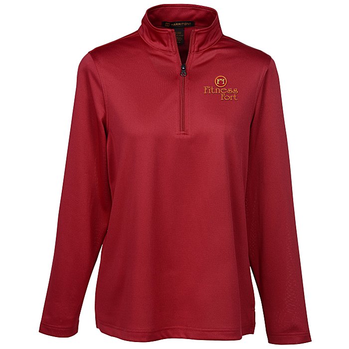 Custom Harriton Advantage Snag Resistant 1/4-Zip Pullover - Ladies'