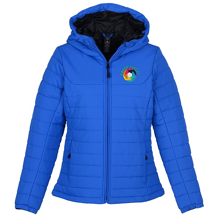 Custom Stormtech Nautlius Quilted Hooded Puffer Jacket - Ladies'