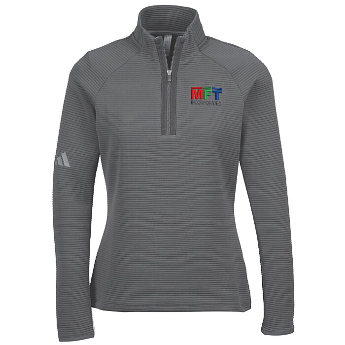 Custom adidas Spacer 1/4-Zip Pullover - Ladies'