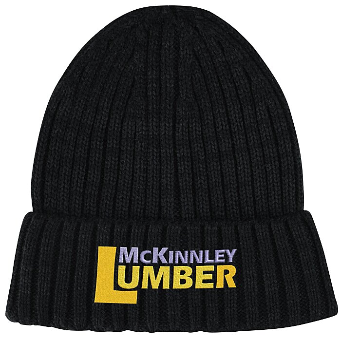 Custom Thick Rib Knit Cuff Toque