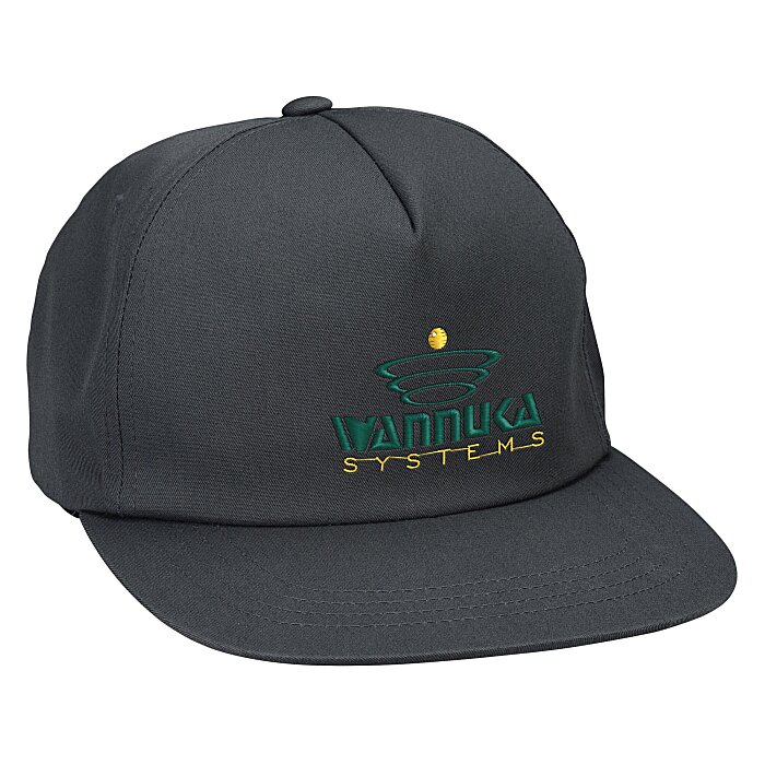 Custom Yupoong Unstructured 5-Panel Snapback Cap