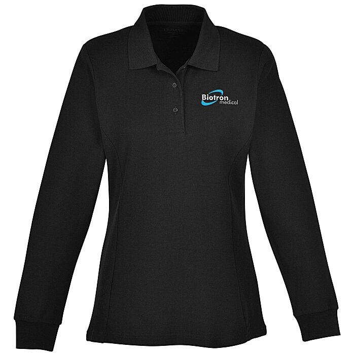 Custom Palo Cotton Pique Long Sleeve Polo - Ladies' - 24 hr