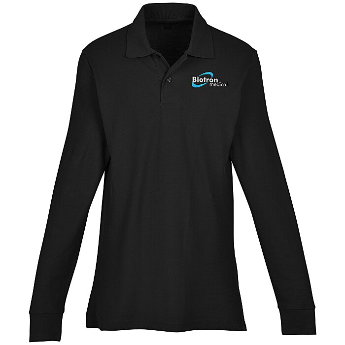 Custom Palo Cotton Pique Long Sleeve Polo - Men's - 24 hr