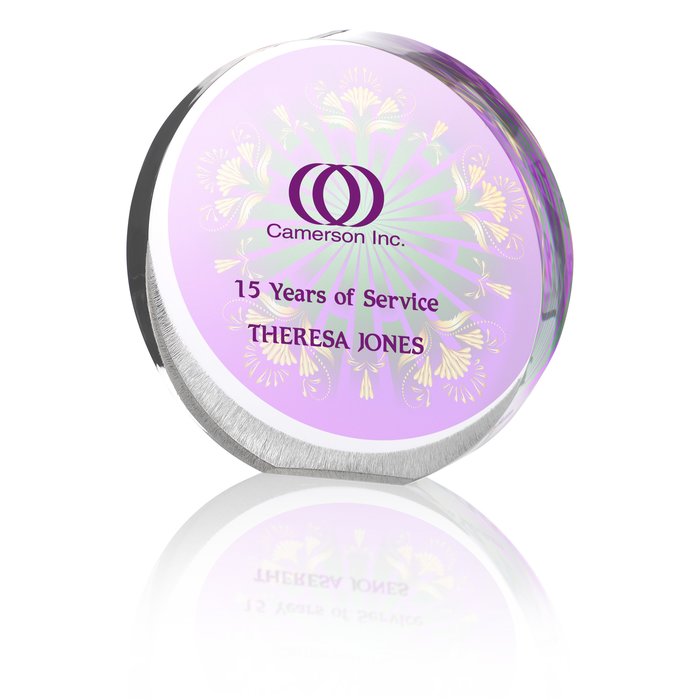 Custom Orbit Acrylic Award - Full Colour