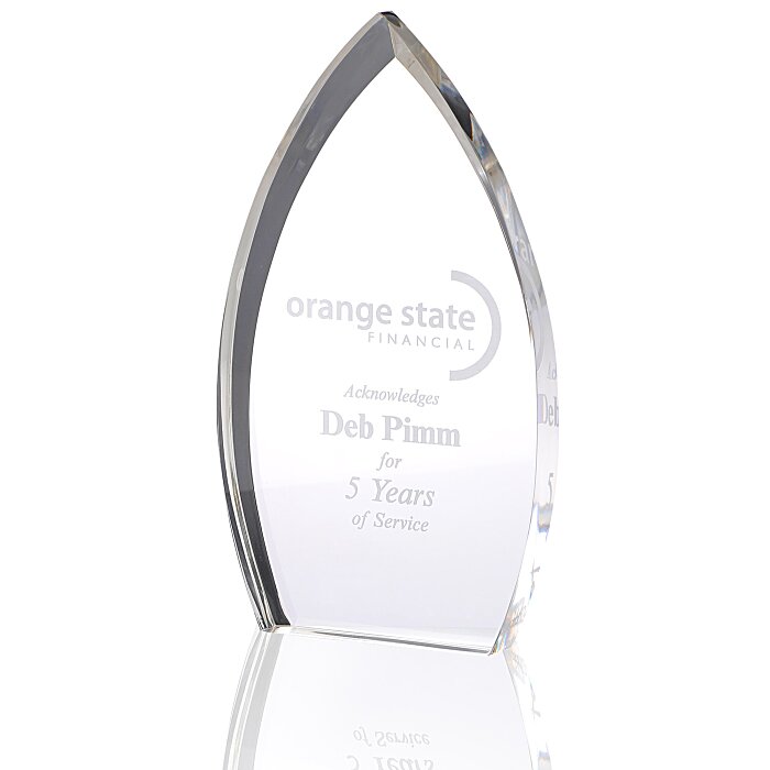 Custom Enterprise Teardrop Acrylic Award