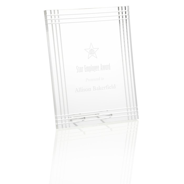Custom Luxe Acrylic Desktop Plaque