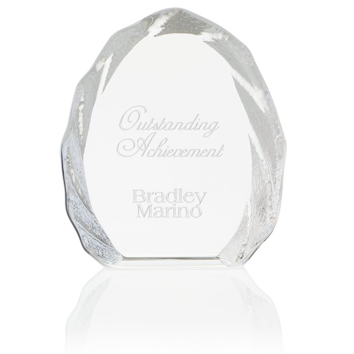 Custom Iceberg Crystal Award - 4 1/8 inches