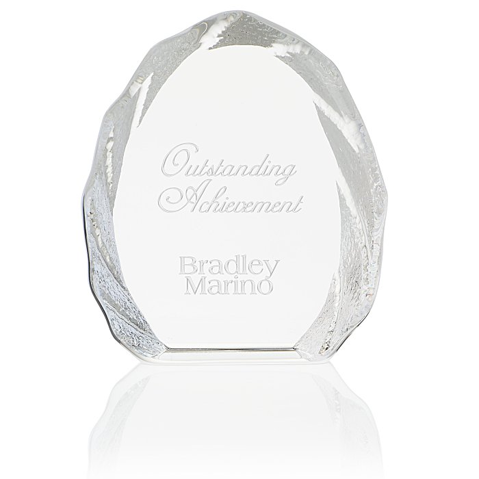 Custom Iceberg Crystal Award - 4 1/8 inches - 24 hr