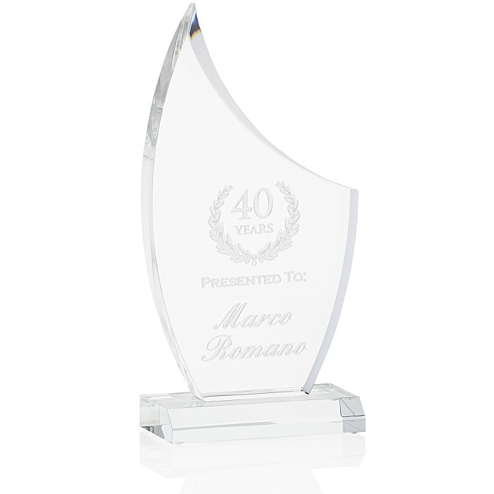 Custom Ascent Acrylic Award - 10 inches
