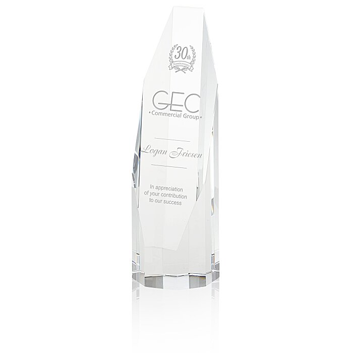 Custom Barrhaven Crystal Award - 8 inches
