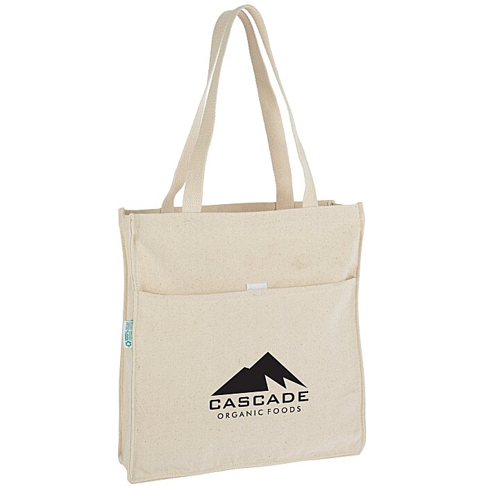 Custom Organic Cotton Pocket Tote