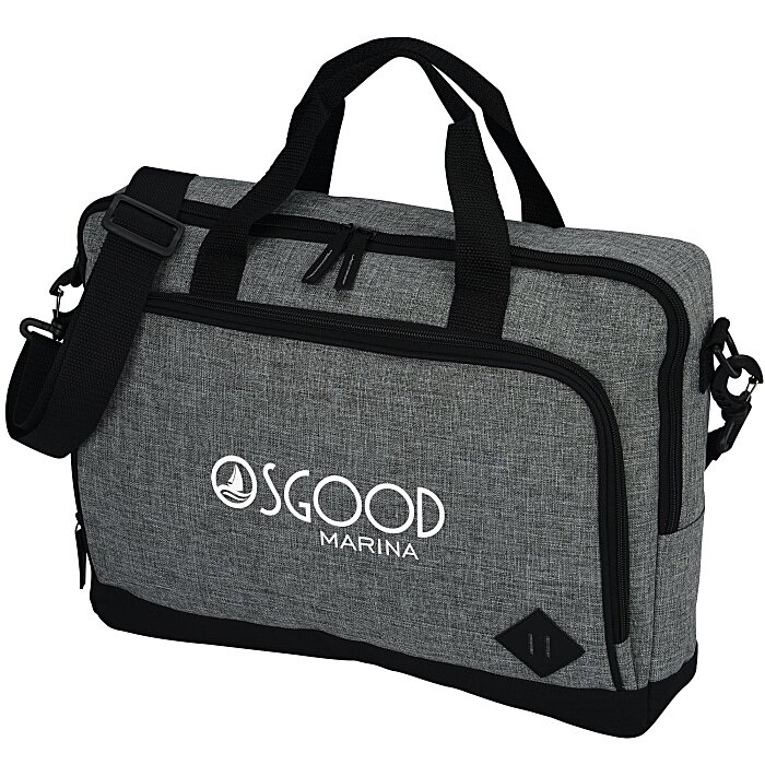 Custom Graphite 15-inch Laptop Briefcase Bag