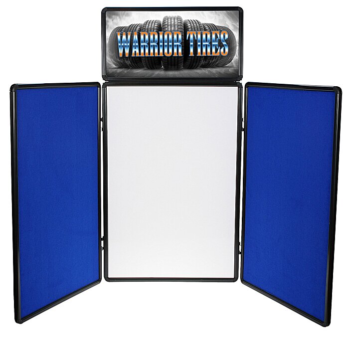 Custom Show N Write Tabletop Display - 6 feet - Header