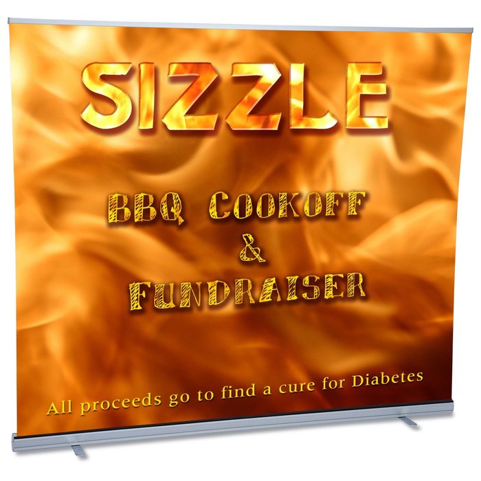 Custom Economy Retractable Banner Display - 94 3/4 inches