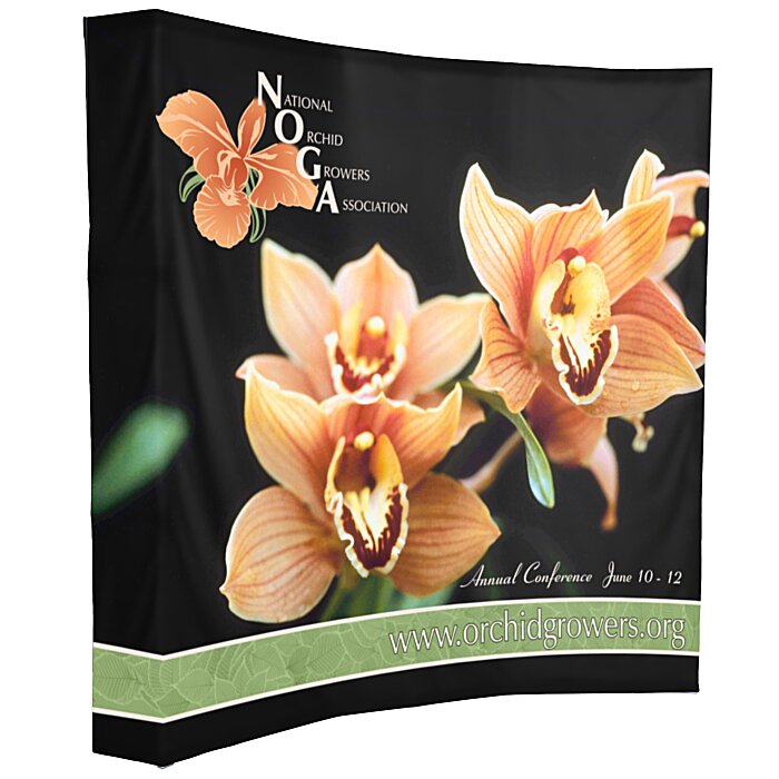 Custom Splash Curved Floor Display - 7 feet - Wrap Graphics