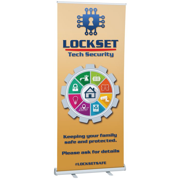 Custom Value Polypropylene Retractable Banner Display - 33 1/2 inches