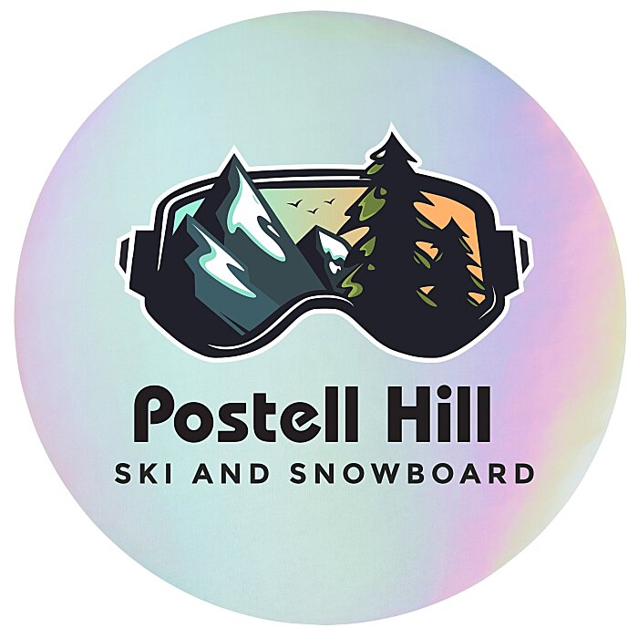 Custom Holographic Sticker - Circle - 3-1/2