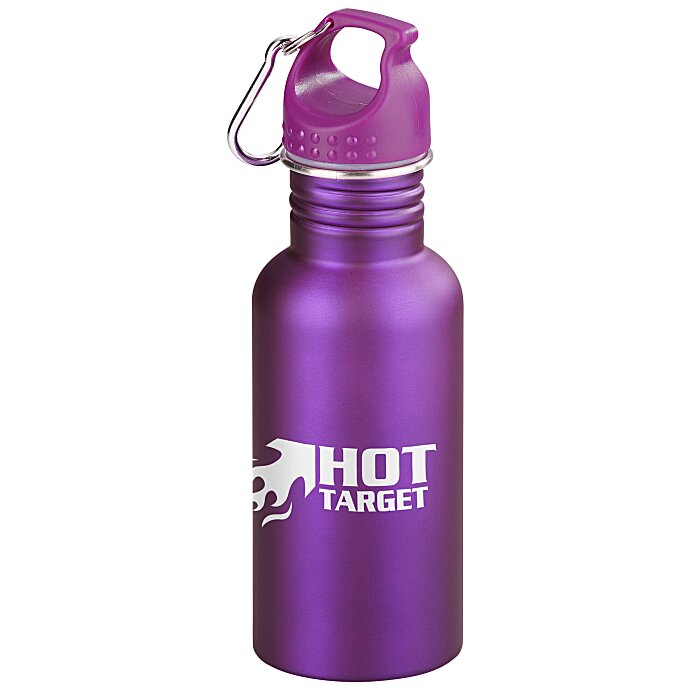 Custom Wide Mouth Matte Stainless Sport Bottle - 16 oz.