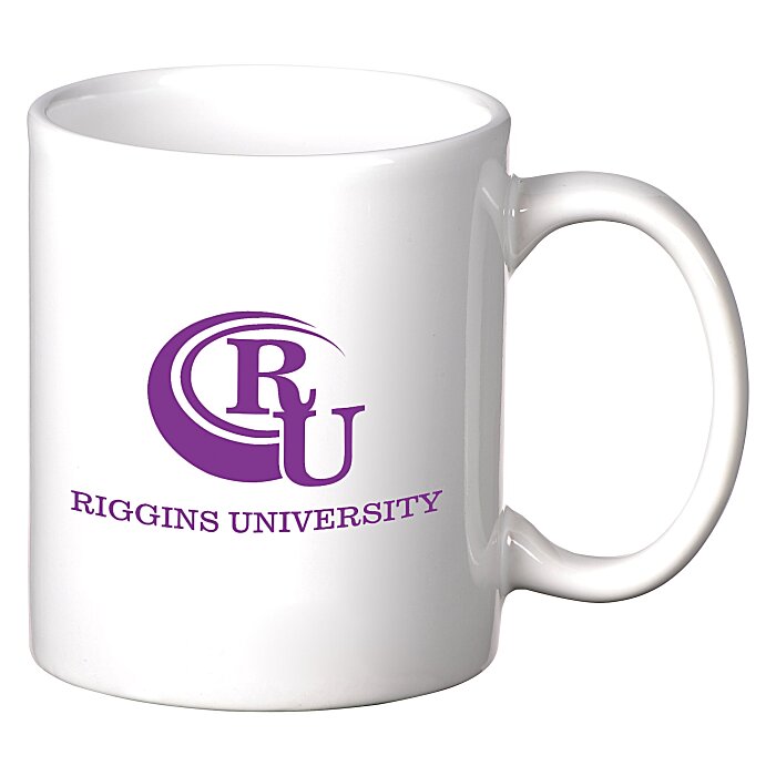 Custom Value Coffee Mug - 11 ounces - White - 24 hr