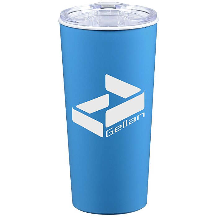 Custom Roadmaster Travel Tumbler - 18 oz - White Interior - Clear Lid