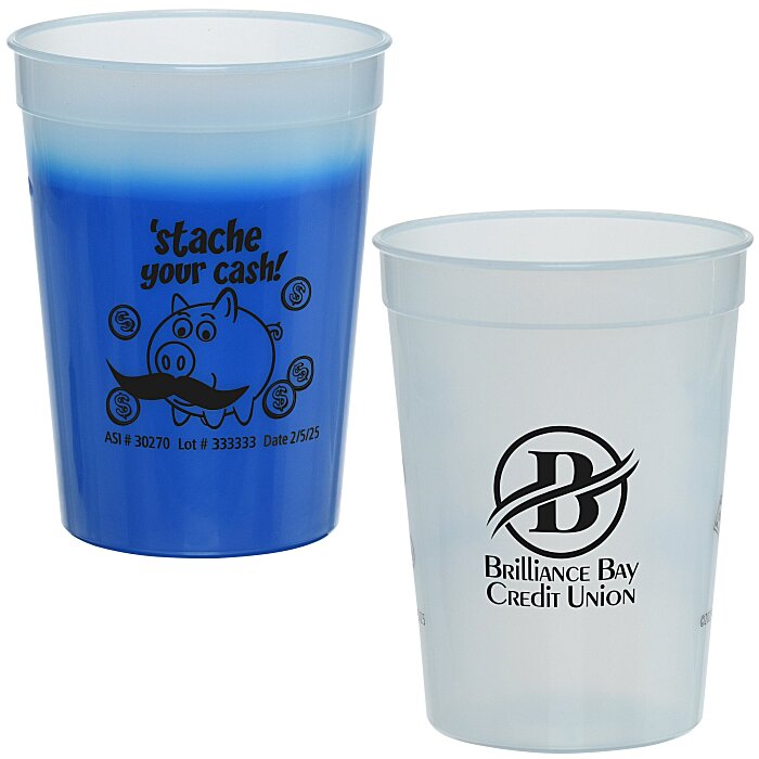 Custom Super Kid Mood Stadium Cup - 12 oz - Dollars and Cents