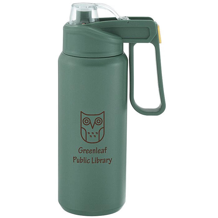 Custom Ankaa Vacuum Bottle with Straw Lid - 33 oz.