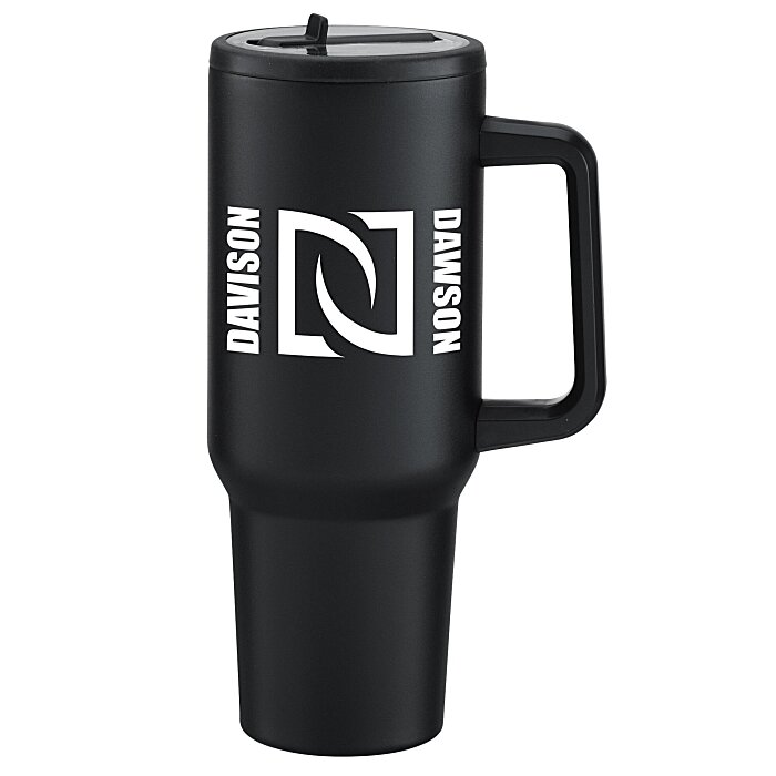 Custom Gullfoss Vacuum Mug with Flip Up Straw - 40 oz