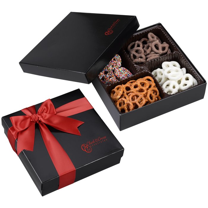 Custom 4-Way Gift Box - Mini Pretzels