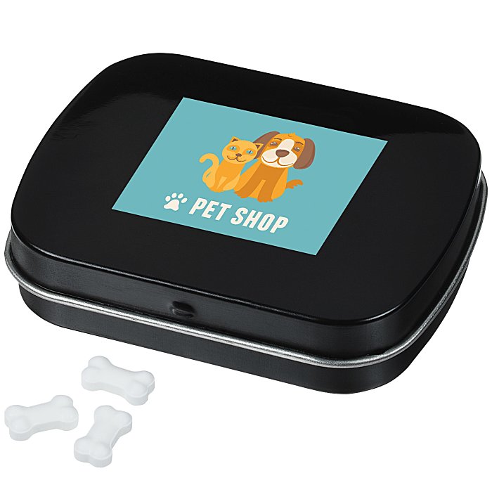Custom Mint Tin with Shaped Mints - Bone