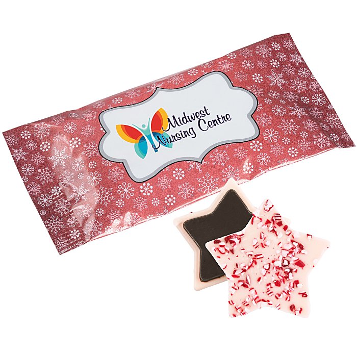 Custom Peppermint Bark Shapes - 1/2 ounce - Star