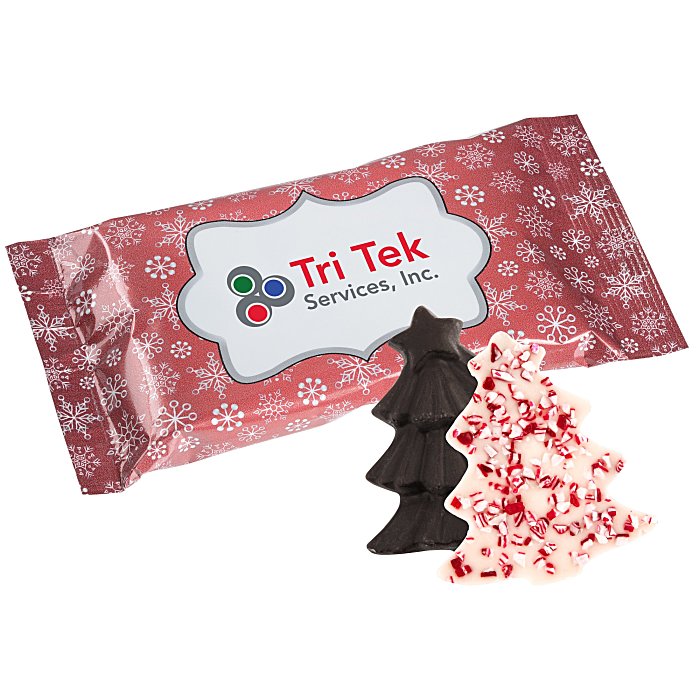 Custom Peppermint Bark Shapes - 1 1/2 ounces - Tree