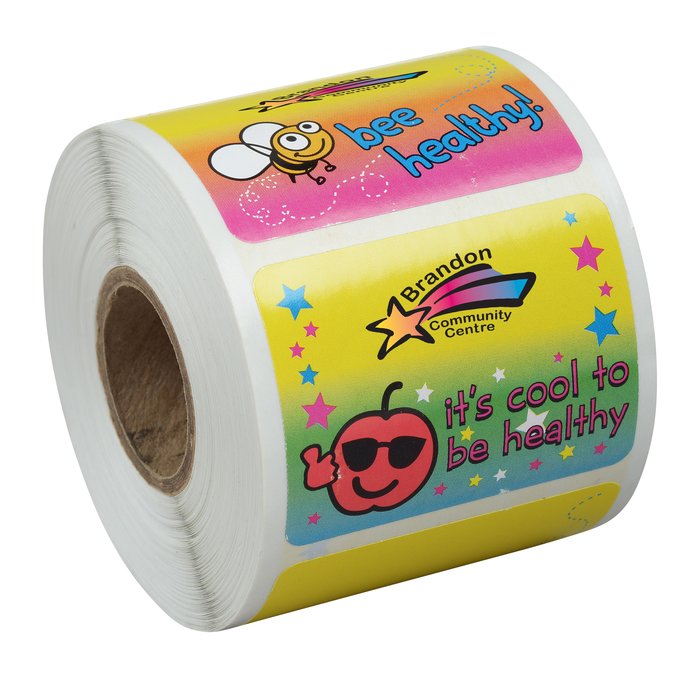Custom Super Kid Sticker Roll - Healthy Habits