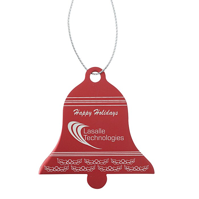 Custom Coloured Aluminum Ornament - Bell