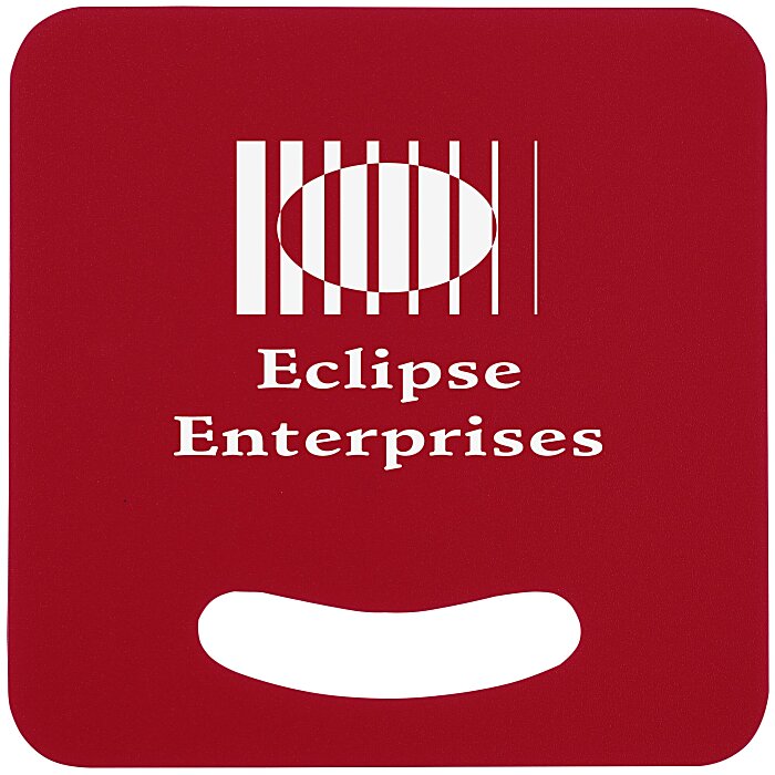 Custom Breezin' Plastic Hand Fan - Square