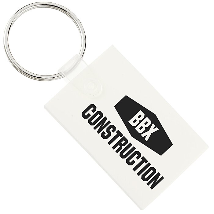Custom Small Rectangle Soft Keychain - Opaque