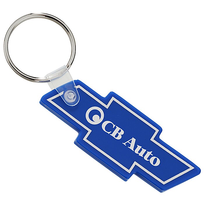 Custom Chevy Bow Tie Soft Keychain - Opaque
