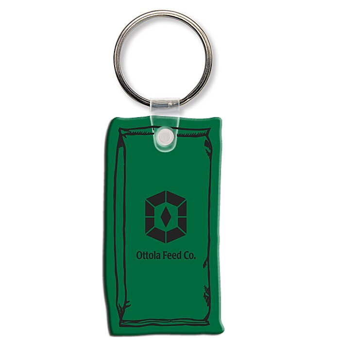 Custom Feed Bag Soft Keychain - Opaque
