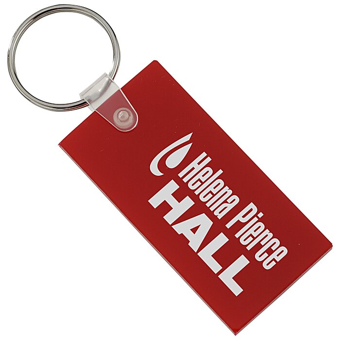 Custom Large Rectangle Soft Keychain - Opaque