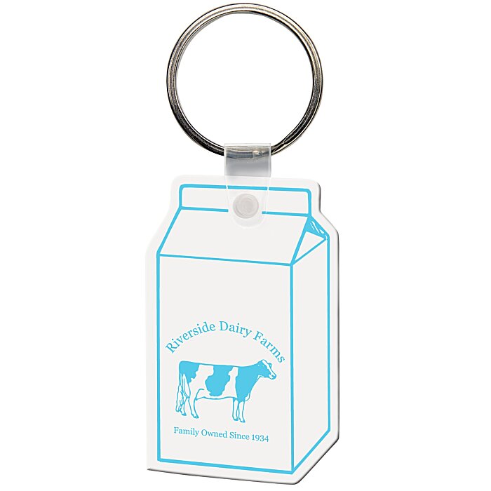 Custom Milk Carton Soft Keychain - Opaque