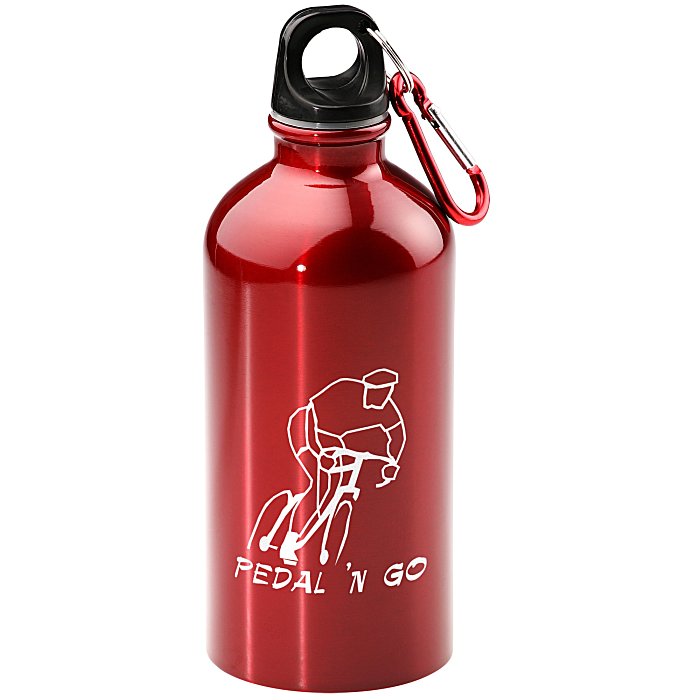 Custom Carabiner Stainless Steel Water Bottle - 16 oz.