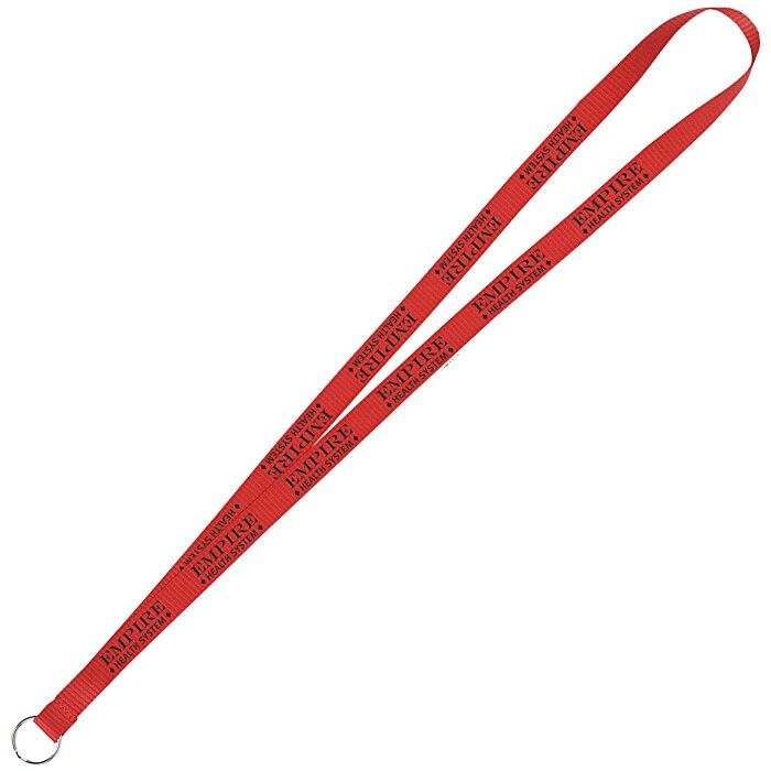 Custom Value Lanyard - 1/2 inch - Metal Split Ring