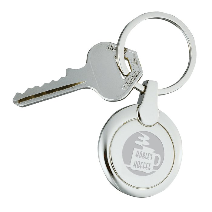 Custom Perspective Keychain - Round