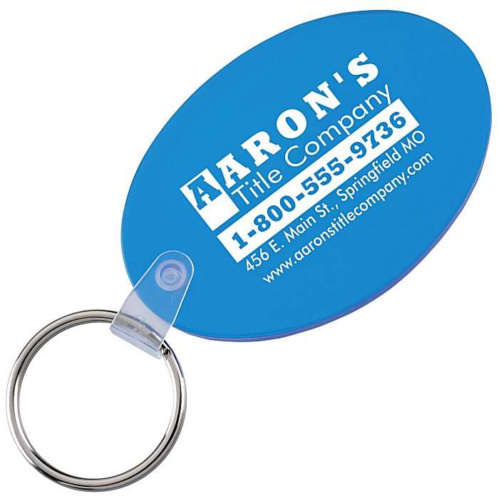 Custom Oval Soft Keychain - Translucent