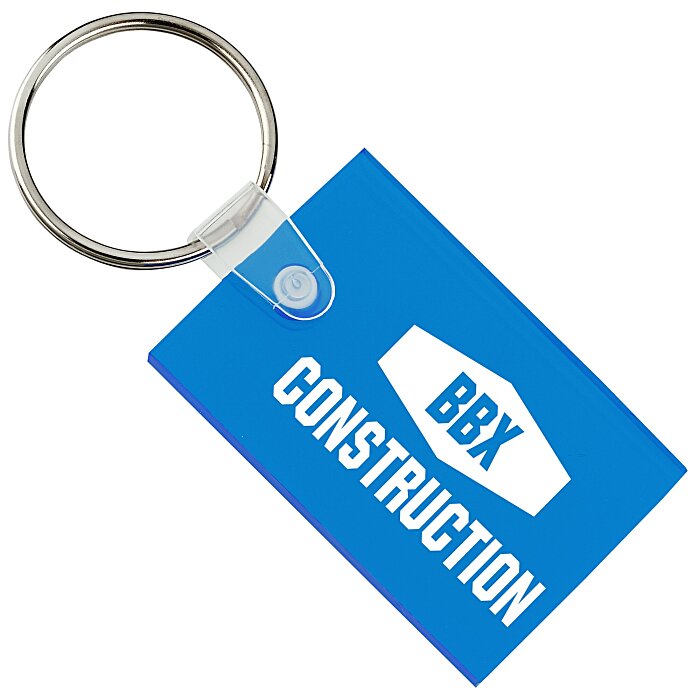 Custom Small Rectangle Soft Keychain - Translucent