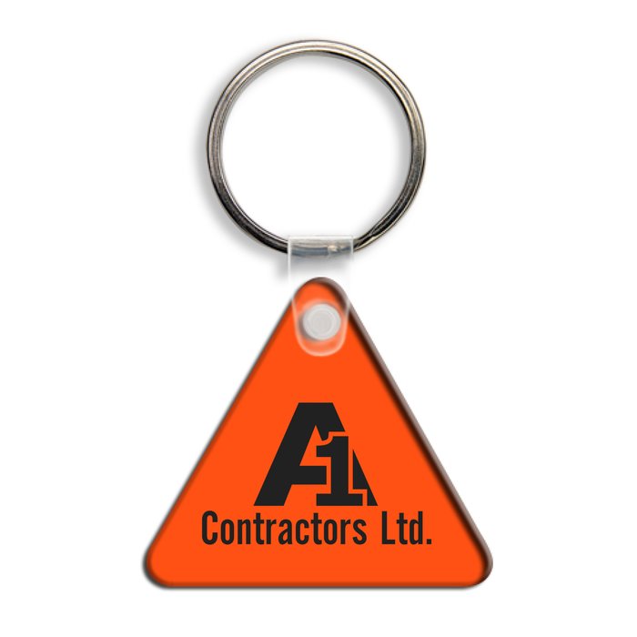 Custom Triangle Soft Keychain - Translucent