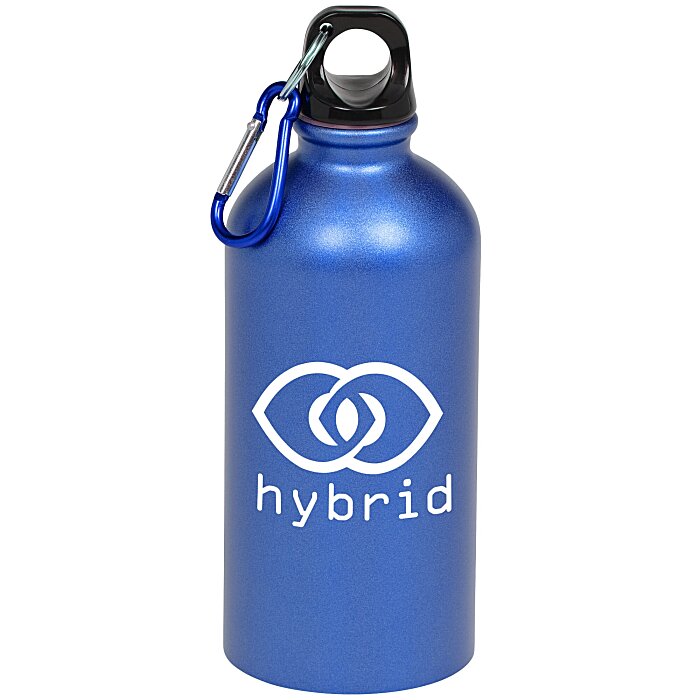 Custom Carabiner Stainless Steel Water Bottle - 16 oz. - Matte