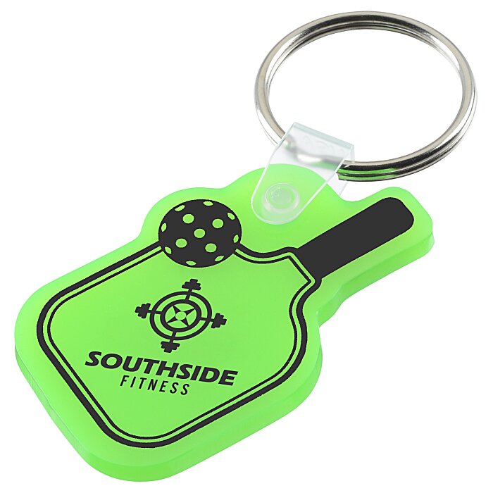 Custom Pickleball Soft Keychain - Translucent