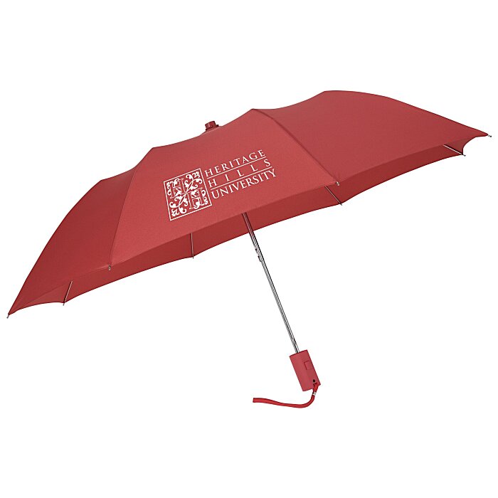 Custom Compact Collapsible Umbrella - Solid - 42-inch Arc